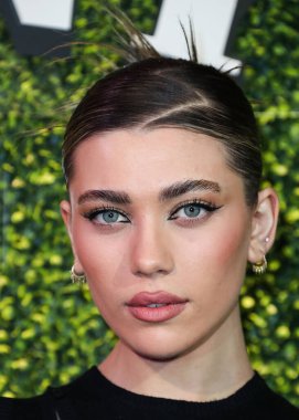 Amelie Zilber, 15 Mart 2022 'de ABD' nin Kaliforniya eyaletinin Los Angeles kentinde 27 numaralı terminalde düzenlenen Sunny Votka Fırlatma Partisi 'ne ulaştı..