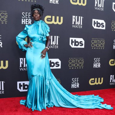 Gucci ve Bulgari mücevherleri takan Jodie Turner-Smith, 13 Mart 2022 'de Century City, Los Angeles, Kaliforniya, ABD' de düzenlenen Fairmont Century Plaza Hotel 'de düzenlenen 27..