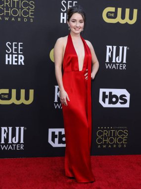 Miu Miu 'yu Cartier mücevherleriyle takan Kaitlyn Dever, 13 Mart 2022' de Century City, Los Angeles, Kaliforniya 'da düzenlenen Fairmont Century Plaza Hotel' de düzenlenen 27. Ön