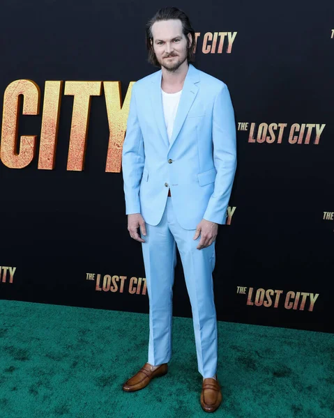 Adam Nee Chega Los Angeles Premiere Paramount Pictures Lost City — Fotografia de Stock