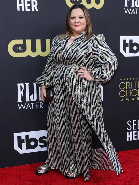 Melissa Mccarthy Chega 27Th Annual Critics Choice Awards Realizado Fairmont — Fotografia de Stock