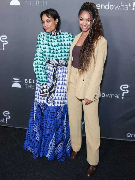 Rosario Dawson Corinne Foxx Chegam Los Angeles Premiere Screening Belt — Fotografia de Stock