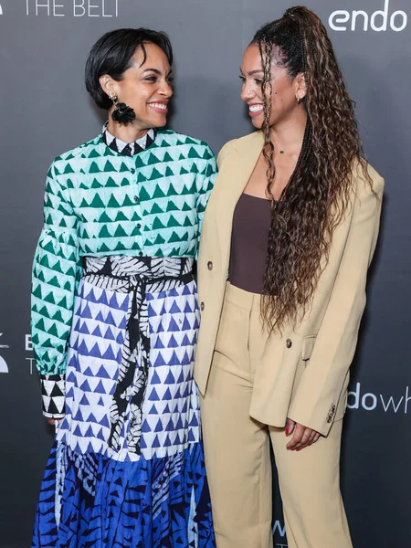 Rosario Dawson Corinne Foxx Chegam Los Angeles Premiere Screening Belt — Fotografia de Stock