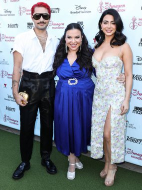 Mark Indelicato, Gloria Caldron Kellett ve Emeraude Toubia, 2 Ekim 2022 'de Los Angeles, Kaliforniya, ABD' de düzenlenen 37.. 