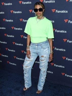 Amerikalı şarkıcı Ciara Princess Wilson, Michael Rubin 'in Fanatik Super Bowl Partisi 2022' ye 12 Şubat 2022 'de Culver City, Los Angeles, Kaliforniya, ABD' de gerçekleştirildi..