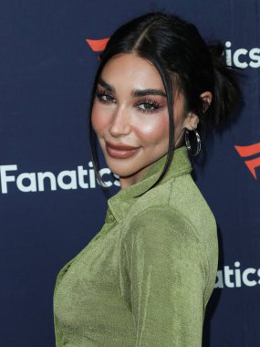 Amerikalı model Chantel Jeffries, Michael Rubin 'in Fanatik Super Bowl Partisi 2022' ye 12 Şubat 2022 'de Culver City, Los Angeles, Kaliforniya, ABD' de gerçekleştirildi.. 