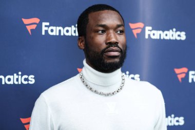 Amerikalı rapçi Meek Mill (Robert Rihmeek Williams), Michael Rubin 'in Fanatik Super Bowl Partisi 2022' ye 12 Şubat 2022 'de Culver City, Los Angeles, Kaliforniya, ABD' de gerçekleştirildi.