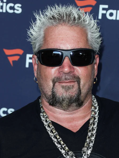 American Restaurateur Guy Fieri Érkezik Michael Rubin Fanatikus Super Bowl — Stock Fotó