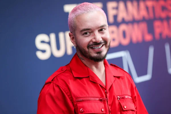 Colombian Singer Balvin Jose Alvaro Osorio Balvin Arrives Michael Rubin — Stock Photo, Image