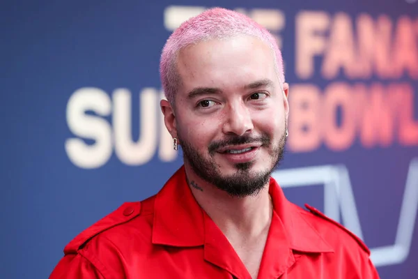 Colombian Singer Balvin Jose Alvaro Osorio Balvin Arrives Michael Rubin — Stock Photo, Image