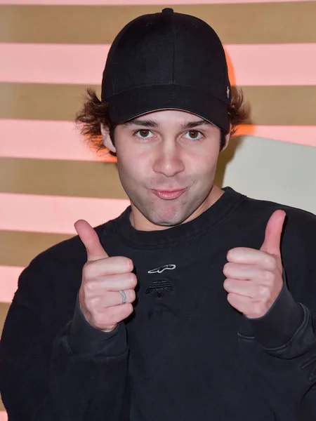 David Dobrik Arrives Homecoming Weekend Featuring Justin Bieber Marshmello Hosted — Stock Photo, Image