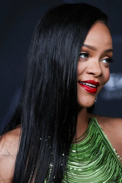Barbadiske Sanger Rihanna Robyn Rihanna Fenty Iført Attico Ankommer Til - Stock-foto