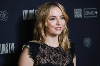 Aktris Jodie Comer, BBC 'nin BBC AMERICA ve AMC +' da 27 Şubat Pazar günü 8 Şubat 2022 'de Beverly Hills, Los Angeles, Kaliforniya' daki The Peninsula Beverly Hills Oteli 'nde düzenlenen 
