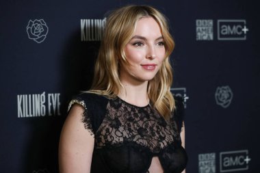 Aktris Jodie Comer, BBC 'nin BBC AMERICA ve AMC +' da 27 Şubat Pazar günü 8 Şubat 2022 'de Beverly Hills, Los Angeles, Kaliforniya' daki The Peninsula Beverly Hills Oteli 'nde düzenlenen 