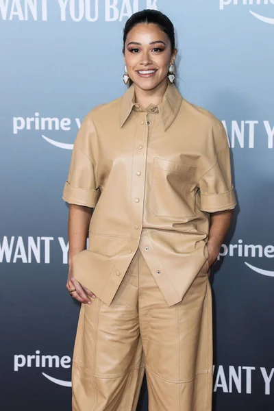 Amerikaanse Actrice Gina Rodriguez Arriveert Los Angeles Premiere Amazon Prime — Stockfoto