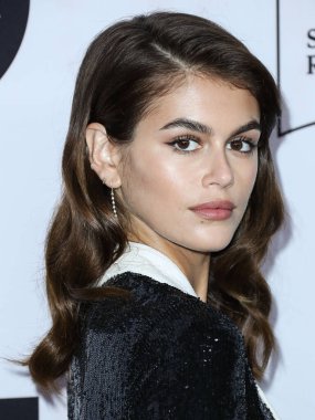 Amerikalı model Kaia Jordan Gerber, 19 Ocak 2022 'de Los Angeles Kongre Merkezi' nde düzenlenen Kaia Gerber 'in ev sahipliğini yaptığı St. Jude Çocuk Araştırmaları Hastanesi yararına düzenlenen 27.