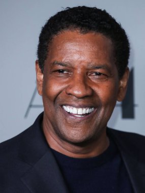 American actor Denzel Washington arrives at the Los Angeles Premiere Of Apple Original Films' and A24's 'The Tragedy Of Macbeth' held at the Directors Guild of America Theater Complex on December 16, 2021 in Los Angeles, California, United States.  clipart