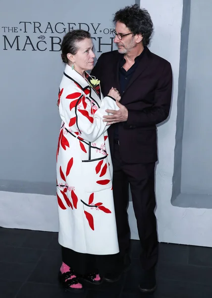 Actrița Americană Frances Mcdormand Soțul Regizorul Joel Coen Ajung Premiera — Fotografie, imagine de stoc