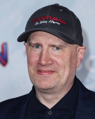 Marvel Stüdyoları Başkanı Kevin Feige, 13 Aralık 2021 'de Westwood, Los Angeles, Kaliforniya, ABD' deki Regency Village Theatre 'da düzenlenen Columbia Pictures' ın Örümcek Adam: No Way Home 'unun Los Angeles galasına geldi..