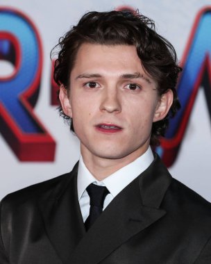 Aktör Tom Holland 13 Aralık 2021 'de Westwood, Los Angeles, Kaliforniya, ABD' deki Regency Village Theatre 'da düzenlenen' Örümcek Adam: No Way Home 'filminin Los Angeles prömiyerine geldi..