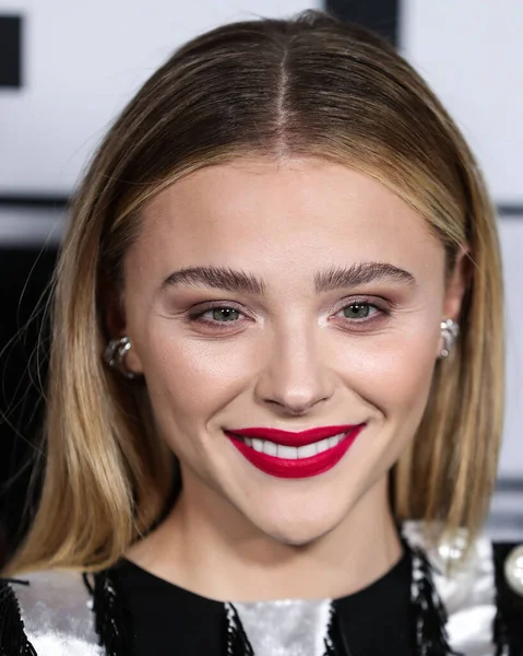 Amerykańska Aktorka Chlo Grace Moretz Chloe Grace Moretz Ubrana Louis — Zdjęcie stockowe