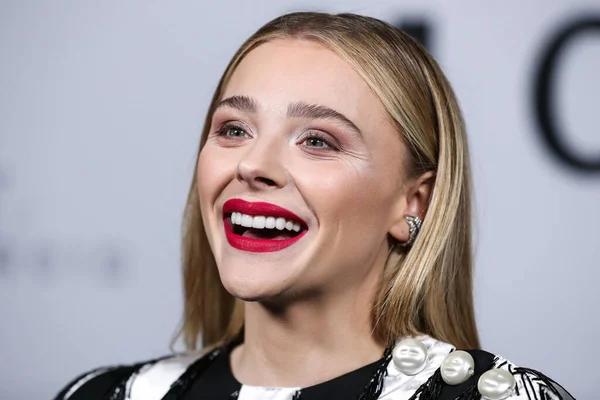 Amerykańska Aktorka Chlo Grace Moretz Chloe Grace Moretz Ubrana Louis — Zdjęcie stockowe