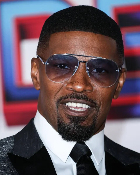 Αμερικανός Ηθοποιός Jamie Foxx Φτάνει Στο Los Angeles Premiere Columbia — Φωτογραφία Αρχείου