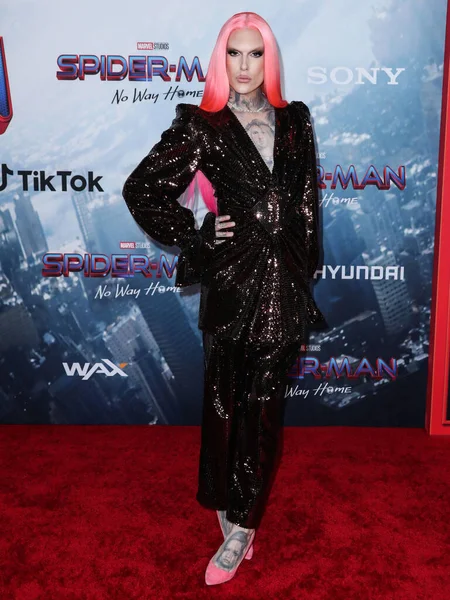 American Youtuber Jeffree Star Arrives Los Angeles Premiere Columbia Pictures — Stock Photo, Image