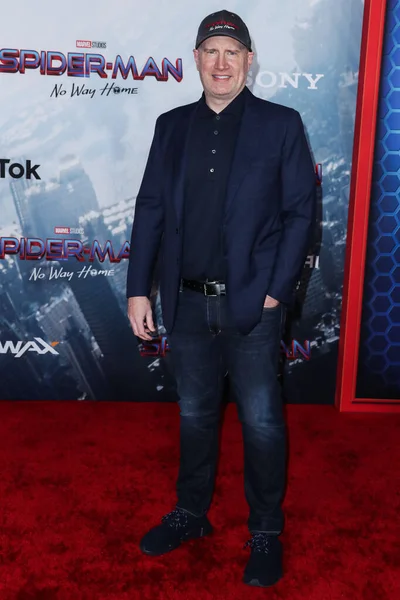 President Van Marvel Studios Kevin Feige Arriveert Bij Het Los — Stockfoto