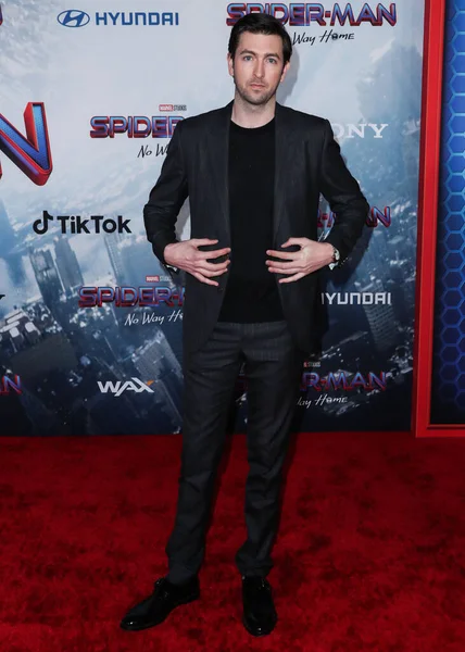 Amerikaanse Acteur Nicholas Braun Arriveert Bij Los Angeles Premiere Columbia — Stockfoto