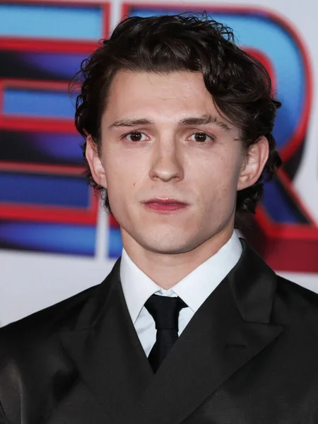 Acteur Tom Holland Arrive Première Columbia Pictures Spider Man Way — Photo