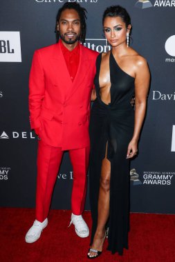 Miguel ve Nazanin Mandi, Kayıt Akademisi 'ne ve Clive Davis' in 9 Şubat 2019 'da Beverly Hilton Oteli' nde düzenlenen 2019 öncesi galasına geldiler..