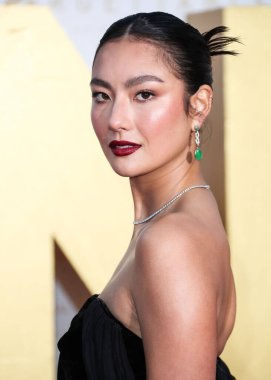 Aktris Adeline Rudolph, 11 Aralık 2021 'de Beverly Hilton Hotel' de düzenlenen 19. Unutulmaz Asya Amerikan Ödülleri 'ne geliyor..