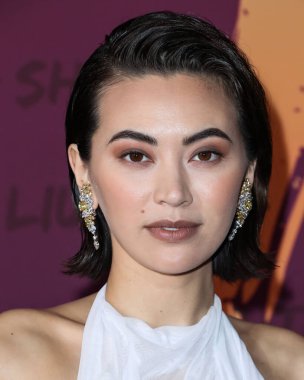 İngiliz aktris Jessica Henwick, 11 Aralık 2021 'de Beverly Hilton Hotel' de düzenlenen 19. Unutulmaz Asya Amerikan Ödülleri 'ne geliyor..