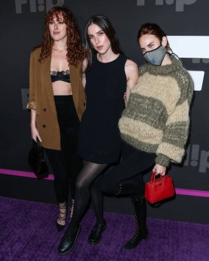 Oyuncular / kız kardeşler Rumer Glenn Willis, Scout LaRue Willis ve Tallulah Belle Willis, Aralık ayında Avalon Hollywood 'da düzenlenen Grammy ödüllü sanatçı Halsey' nin sunduğu Flip Grand Launch Etkinliğine geldiler.