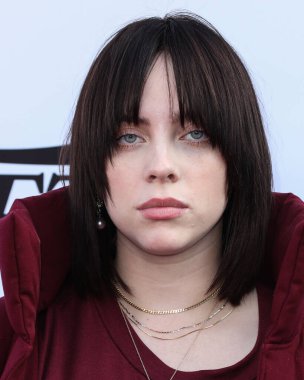 Şarkıcı Billie Eilish, Peacock ve Girls5eva tarafından sunulan ve 4 Aralık 2021 tarihinde Los Angeles, Kaliforniya, ABD 'deki City Market Social House' da düzenlenen IHG Otelleri ve Resorts sponsorluğunda Variety 2021 Music Hitmakers Brunch 'a geldi.. 