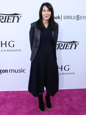 Cumhuriyet Kayıtları Eş Başkanı Wendy Goldstein, Peacock ve Girls5eva tarafından sunulan ve 4 Aralık 2021 tarihinde Los Angeles 'taki City Market Social House' da düzenlenen IHG Otelleri ve Resorts sponsorluğunda Music Hitmakers Brunch 'a geldi.