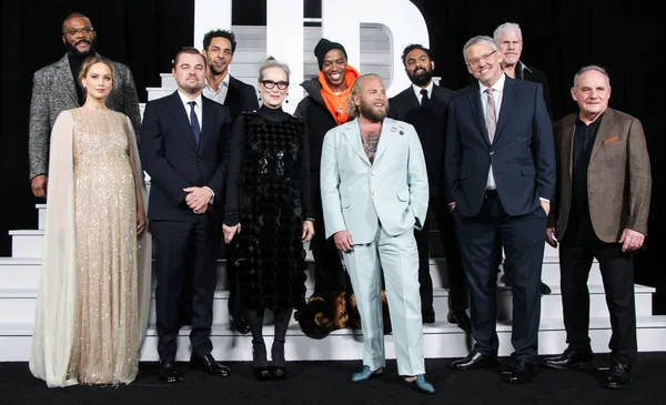Акторська Група Прибуває Світову Прем Єру Пісні Netflix Don Look — стокове фото