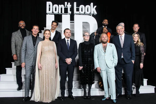 Акторська Група Прибуває Світову Прем Єру Пісні Netflix Don Look — стокове фото