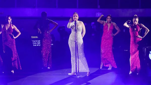 Singer Jennifer Hudson Performs Onstage Ahf Aids Healthcare Foundation World — Stock Photo, Image