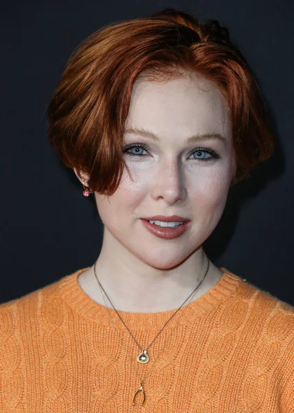 女演员莫莉 奎恩出席了2021年11月30日在美国加利福尼亚州洛杉矶举行的美国电影导演协会 Directors Guild America Theater 的Netflix 不可饶恕 的洛杉矶首映式 — 图库照片