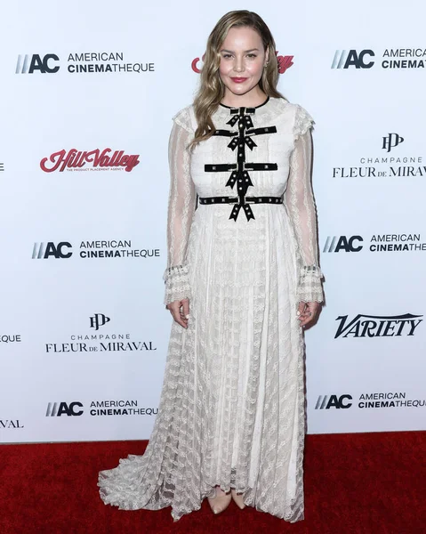 Aktorka Abbie Cornish Przybywa 35Th Annual American Cinematheque Awards Honoring — Zdjęcie stockowe
