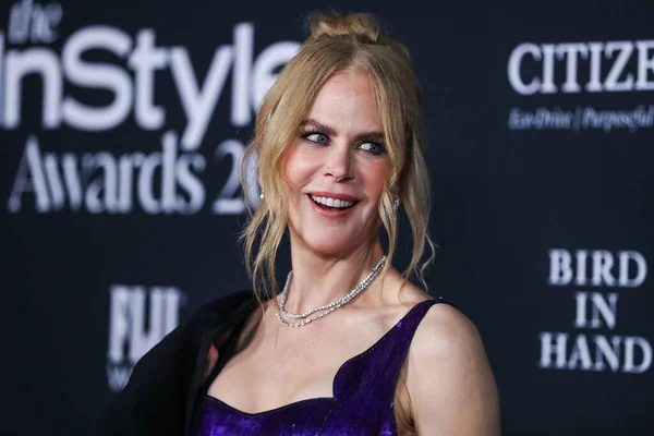 Aktorka Nicole Kidman Ubrana Sukienkę Armani Prive Przybywa Coroczne Rozdanie — Zdjęcie stockowe