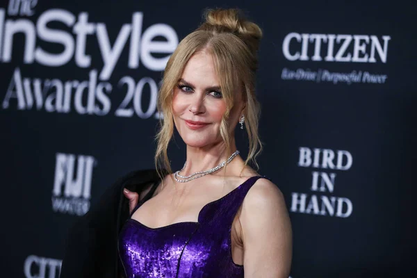 Attrice Nicole Kidman Che Indossa Abito Armani Prive Arriva Alla — Foto Stock