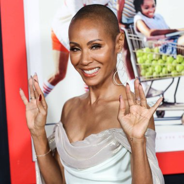 Aktris Jada Pinkett Smith, Warner Bros. Pictures 'King Richard' ın kapanış gecesi galası için 14 Kasım 2021 'de Hollywood, Los Angeles, Kaliforniya, ABD' de bulunan TCL Çin Tiyatrosu IMAX 'a geldi.