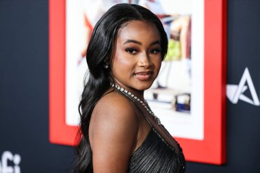 Aktris Layla Crawford, 14 Kasım 2021 tarihinde Hollywood, Los Angeles, Kaliforniya, ABD 'de düzenlenen TCL Çin Tiyatrosu IMAX' ta düzenlenen Warner Bros. Pictures 'King Richard' ın 2021 AFI Fest Kapanış Gecesi 'ne geldi.. 