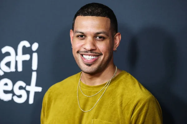 Actor Sarunas Jackson Arrives 2021 Afi Fest Closing Night Premiere — Stock Photo, Image