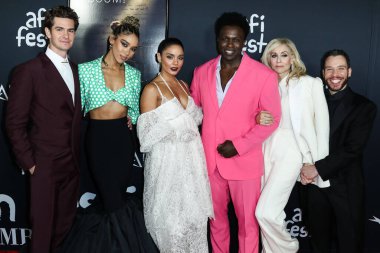Aktörler Andrew Garfield, Alexandra Shipp, Vanessa Hudgens, Joshua Henry, Judith Light ve yönetmen Robin de Jesus Netflix 'in 