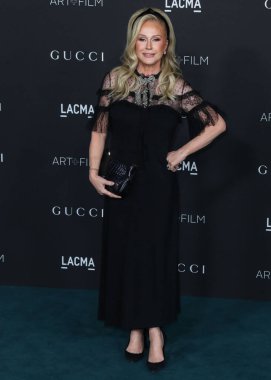 Gucci elbisesi giyen Kathy Hilton, 6 Kasım 2021 'de Los Angeles İlçe Sanat Müzesi' nde düzenlenen 10. LACMA Sanat + Film Galası 'na geldi.