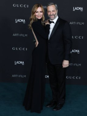 Leslie Mann ve Judd Apatow, 6 Kasım 2021 'de Los Angeles İlçe Sanat Müzesi' nde düzenlenen 10. LACMA Sanat + Film Galası 'na geldiler..